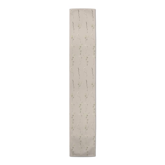 72" Floral Strands Poly Twill Table Runner